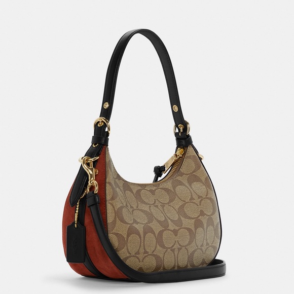 🆕 Coach Hobo Crossbody Bag in Signature Canvas - Picture 2 of 9